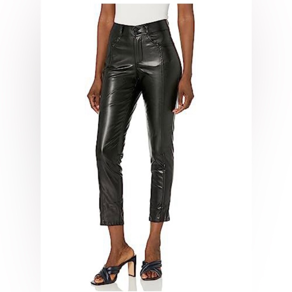 Dollhouse Christina Curvy Vegan Leather Pants - Black (27)
